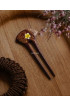Painted Wooden Hair Stick